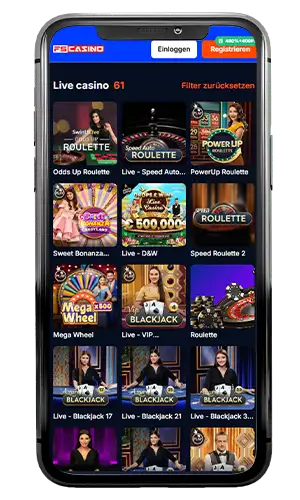 FS Casino Live-Bereich Screenshot 1