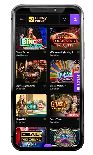 LuckyHour Casino Live-Bereich Screenshot 3