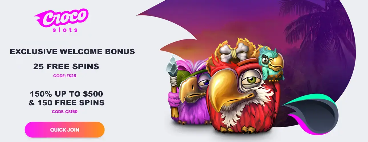 CrocoSlots Casino Bonus
